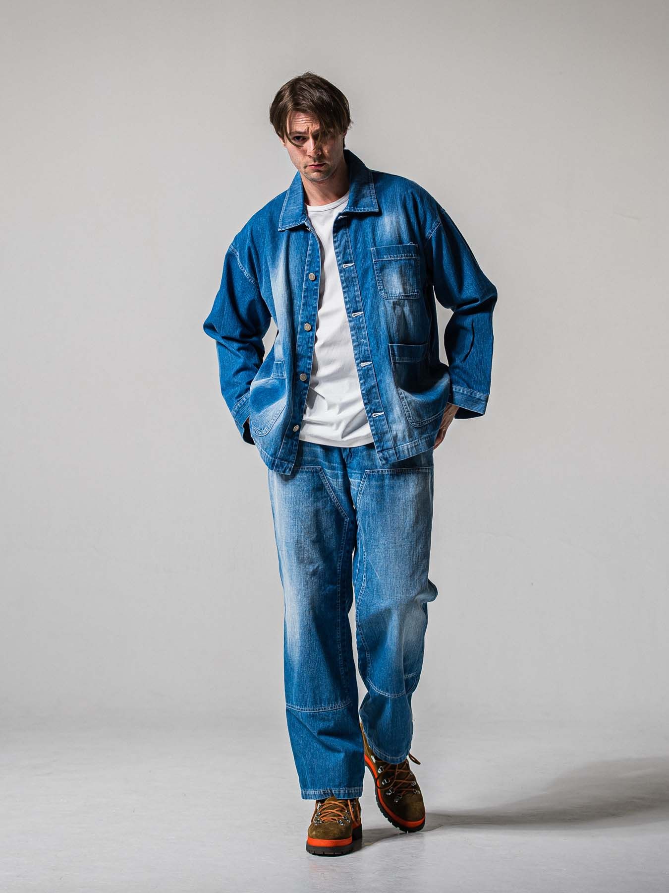 【予約品 11月16日(日) 締切】RC COVER ALL / ライトデニムカーバーオールジャケット / ライトインディゴ