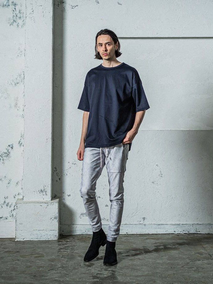 《予約11月17日19時締め》 Finest  BASIC  LOOSE T / ルーズTシャツ / ネイビー
