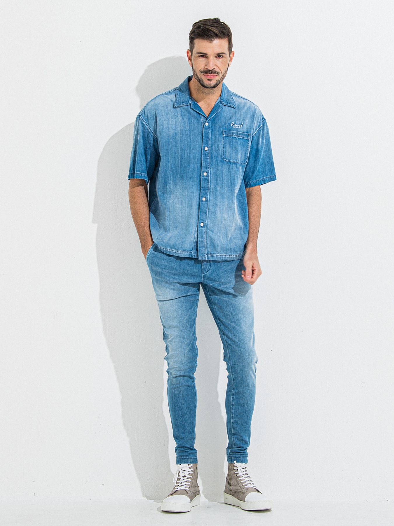 【予約品 】DENIM JERSEY CHRIS EASY TUCK PT / デニムジャージクリスイージータックパンツ / ライトインディゴ