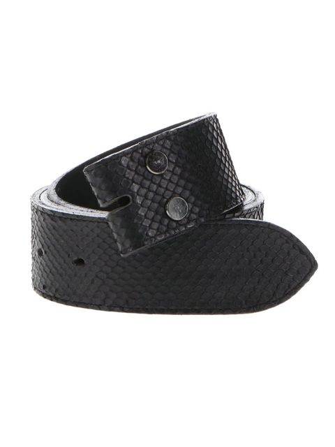 【予約品 7月13日(日) 締切】Python Leather Belt / 単品ベルト  / ブラック