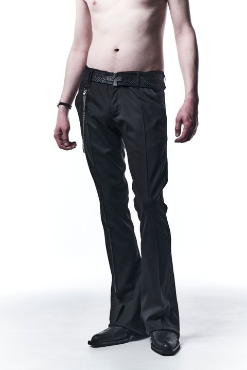 《予約品》 SideLineFlareSlacks フレアスラックス TWS Tropical / Black 【kiryuyrik】 7月入荷予定