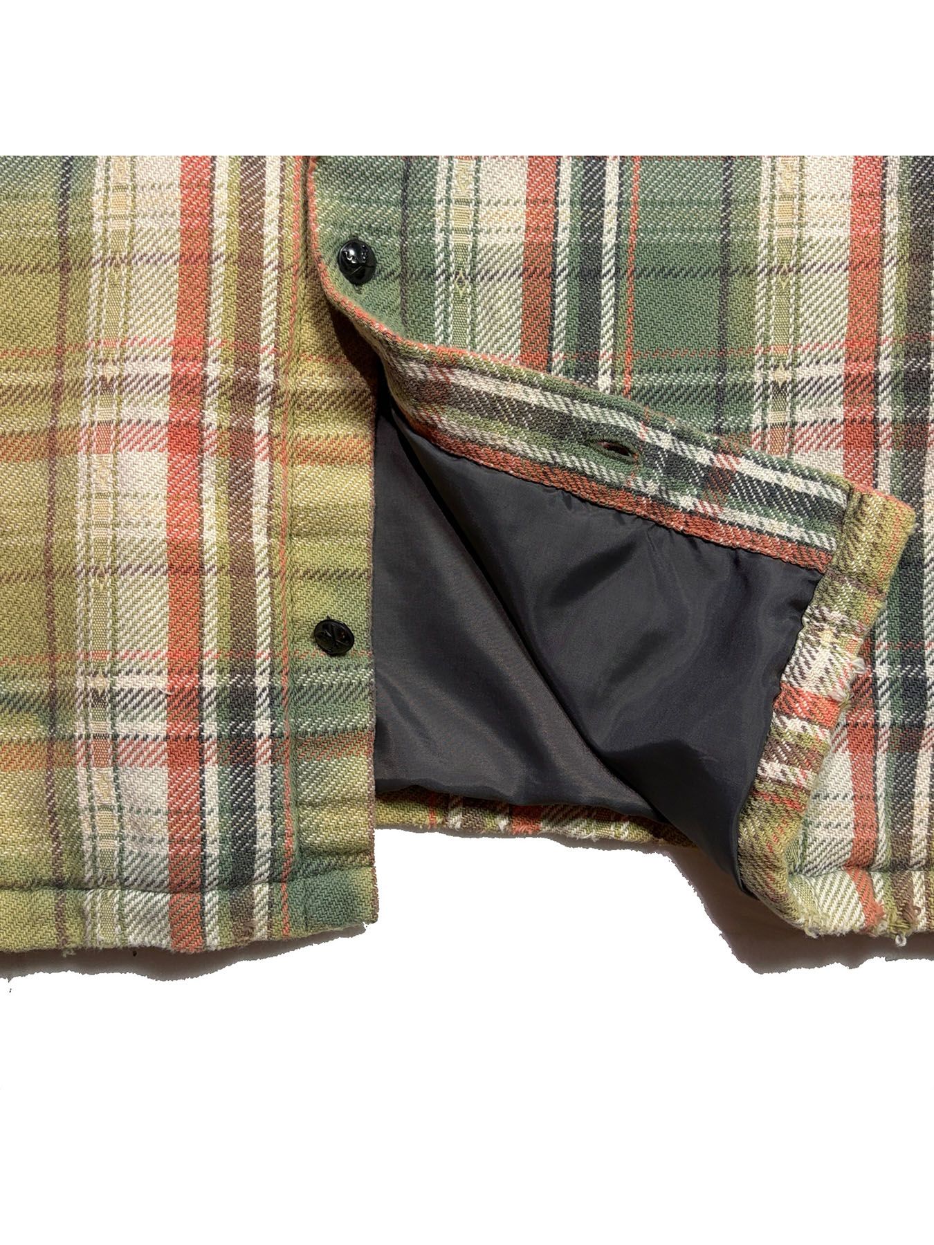 【予約品 3月9日(月) 18:00 締切】STUDS CHECK SH / スタッズ チェックシャツ / グリーン