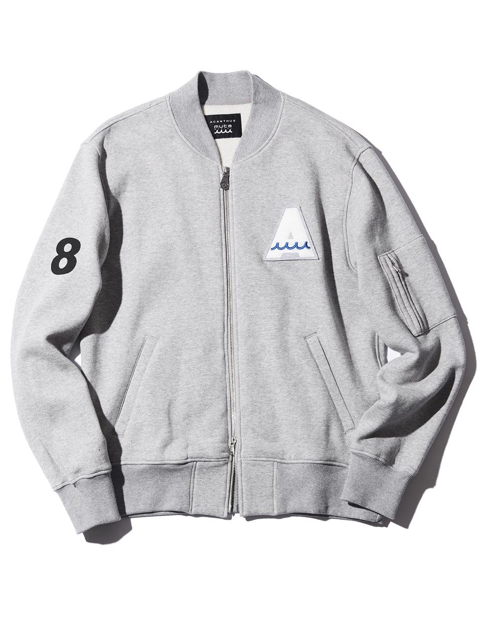 (予約品) muta Sweat MA-1 / MA-1ジャケット / グレー 【Acanthus×muta】 10月上旬頃入荷予定