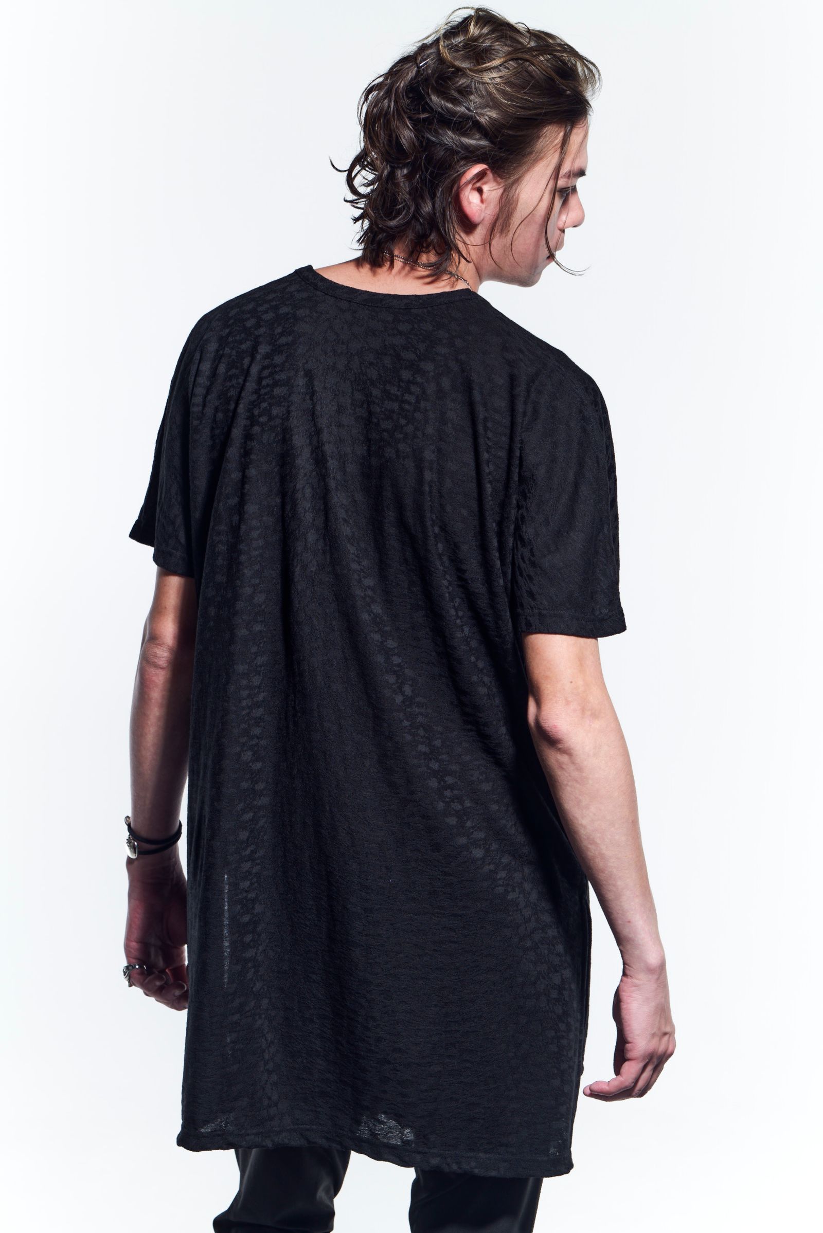 《予約品》 Frill V-Neck T-Shirts Tシャツ LeopardJQD / Black 【kiryuyrik】 4月入荷予定