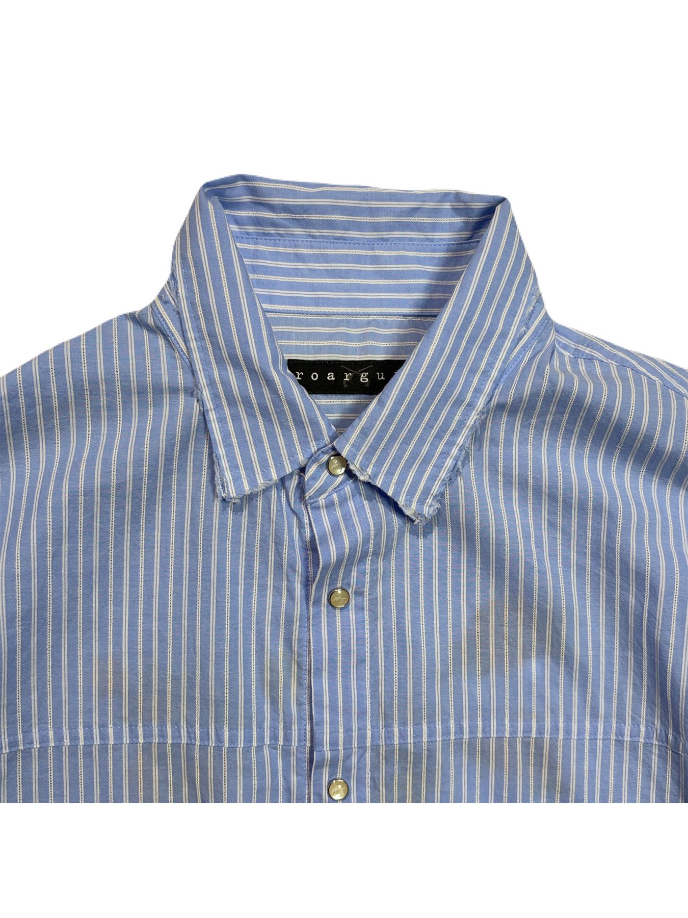 【予約品 8月23日(日) 締切】STRIPES SHIRT FLOWER / ブルー