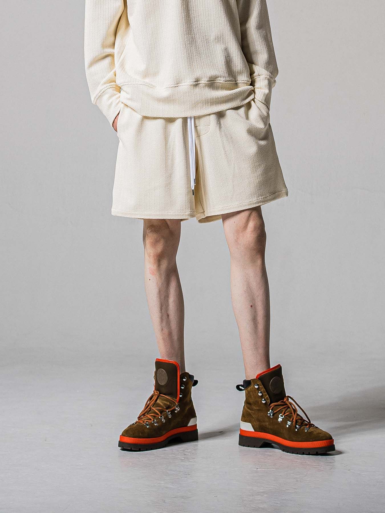 【予約品 11月16日(日) 締切】BLISTER KNIT HALF PT / ブリスターニットハーフパンツ / オフ