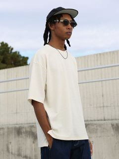 KNIT-BORDER CUTSEW / ニットボーダーカットソー / オフホワイト【QUOLT】