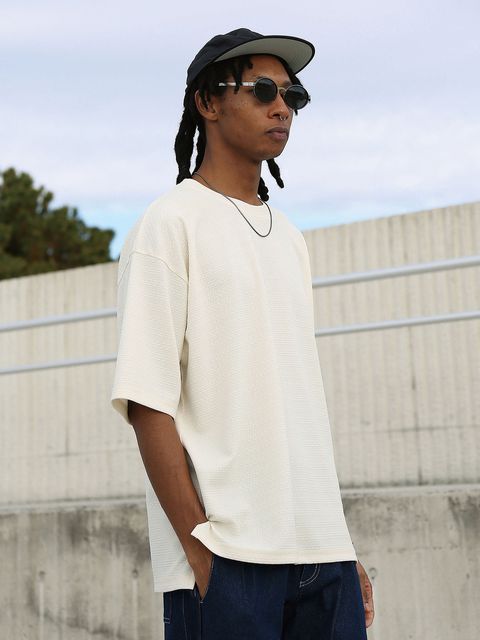 KNIT-BORDER CUTSEW / ニットボーダーカットソー / オフホワイト【QUOLT】