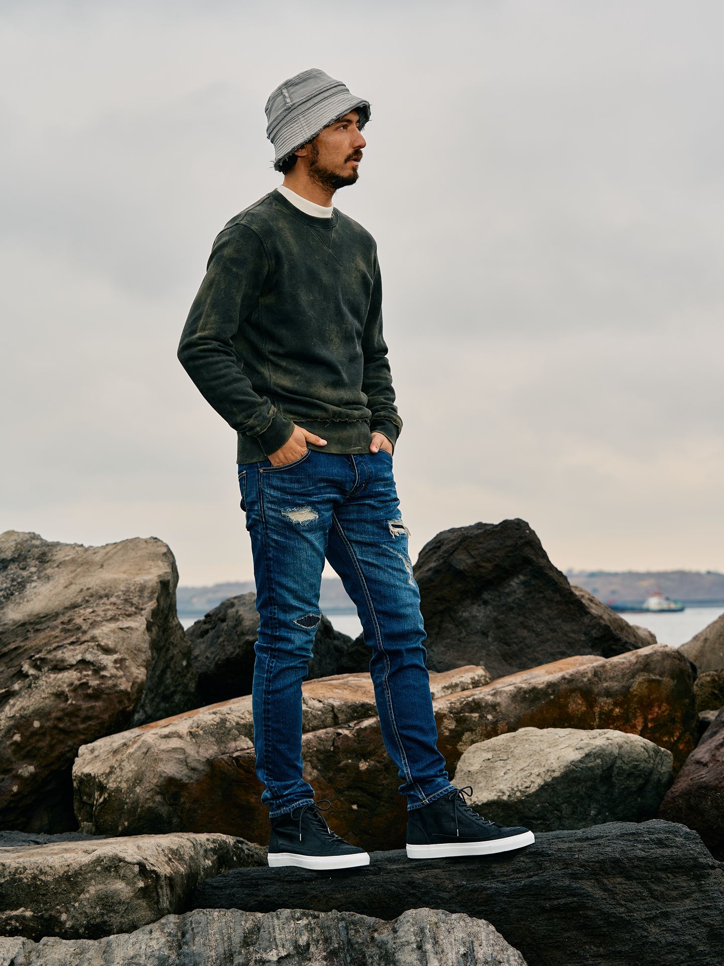 【予約品】 tight straight selvedge denim(used) / タイトストレートデニム / used