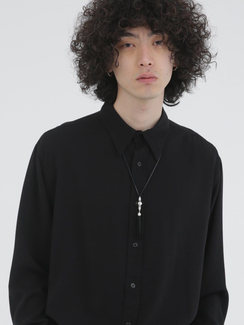 《予約品》 SILVER TASSEL ネックレス   / ブラック / 現物即納