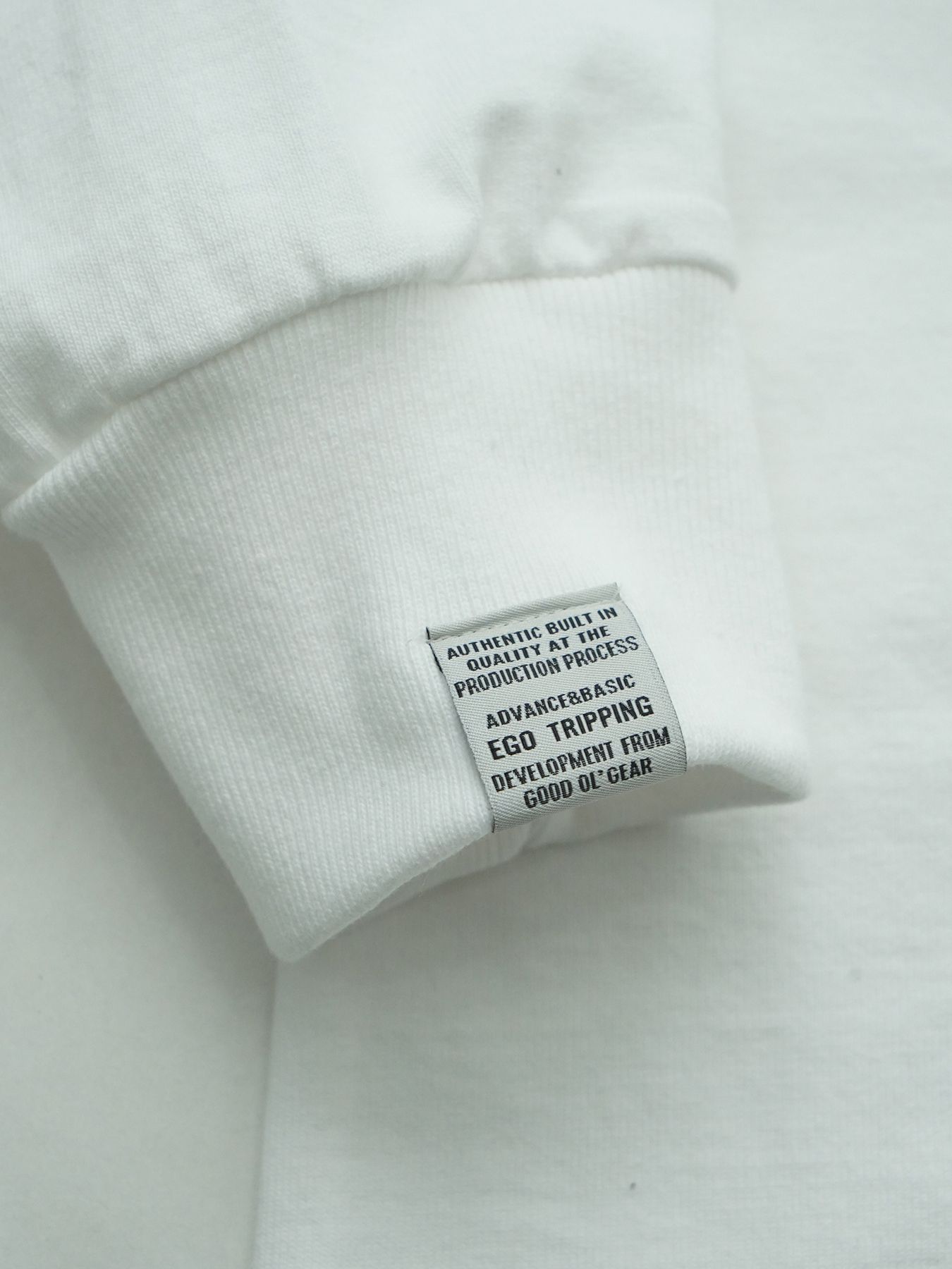 【予約品 10月26日(日) 締切】PRINTTEE-B long / ロゴプリントカットソー / WHITE