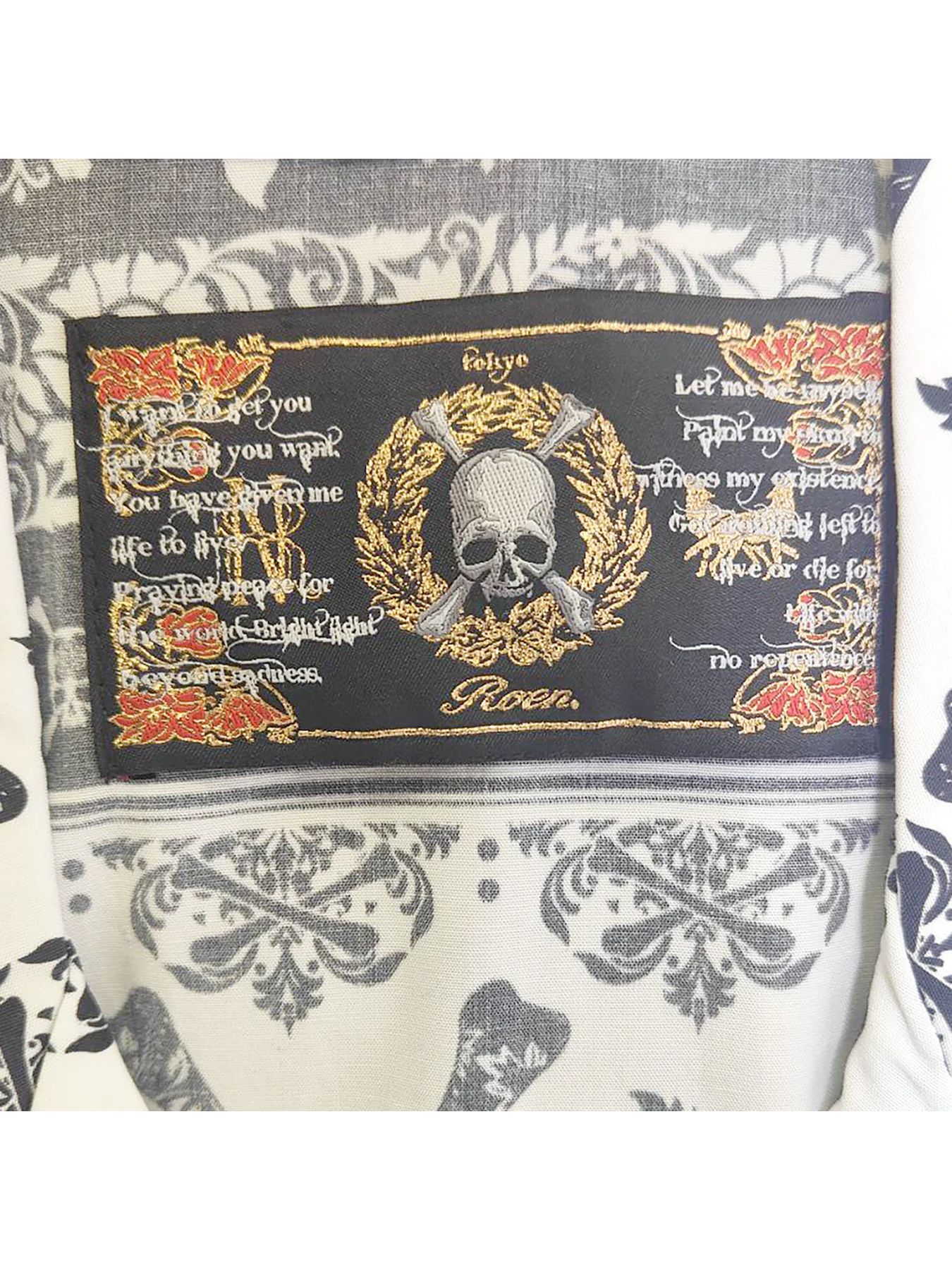 ETHNIC HALF SLEEVE SH / 半袖シャツ / ブラック【Roen】