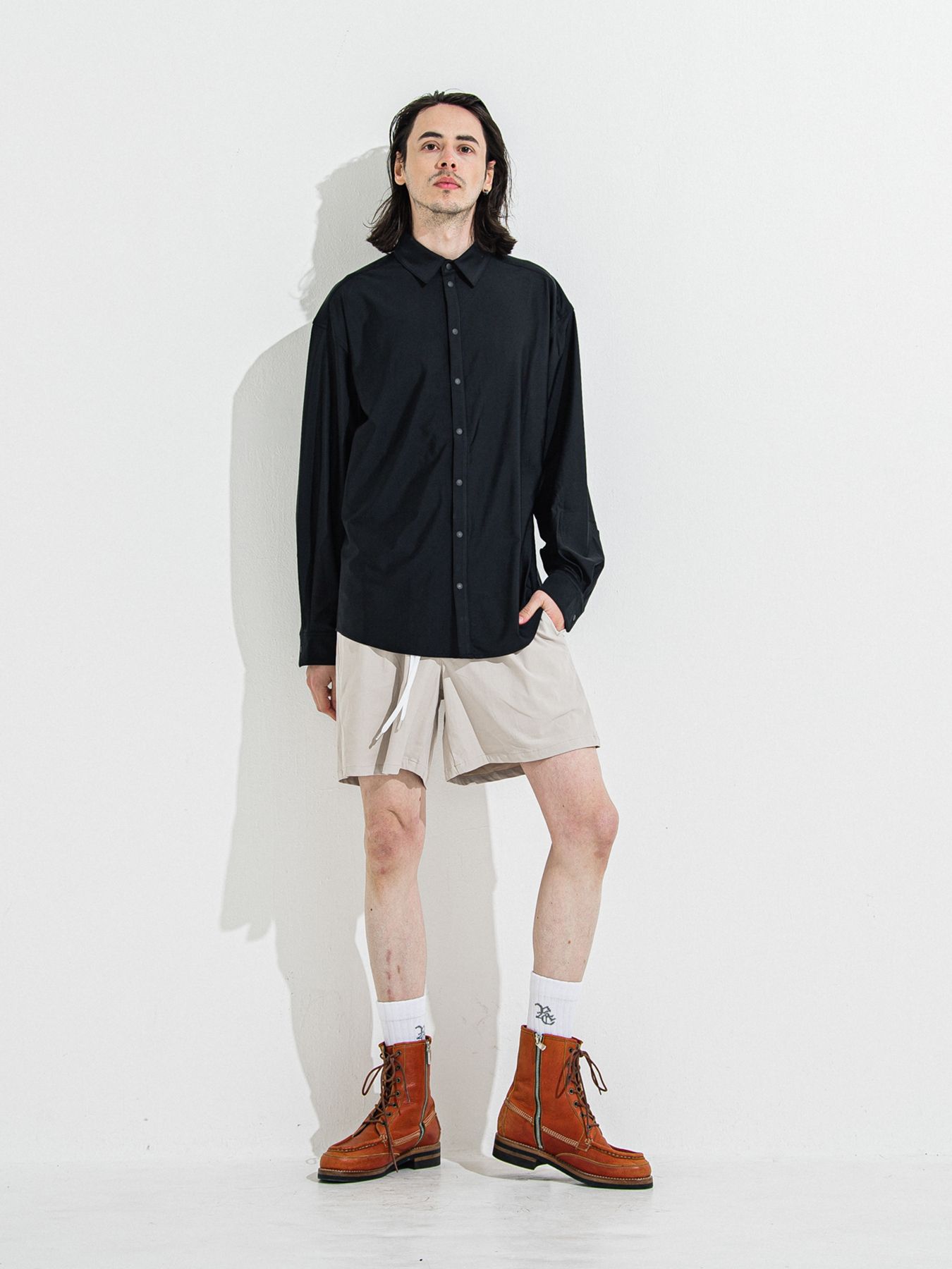 【予約品 】RASH JACK SHIRTS / ラッシュガード ジャックシャツ / ブラック