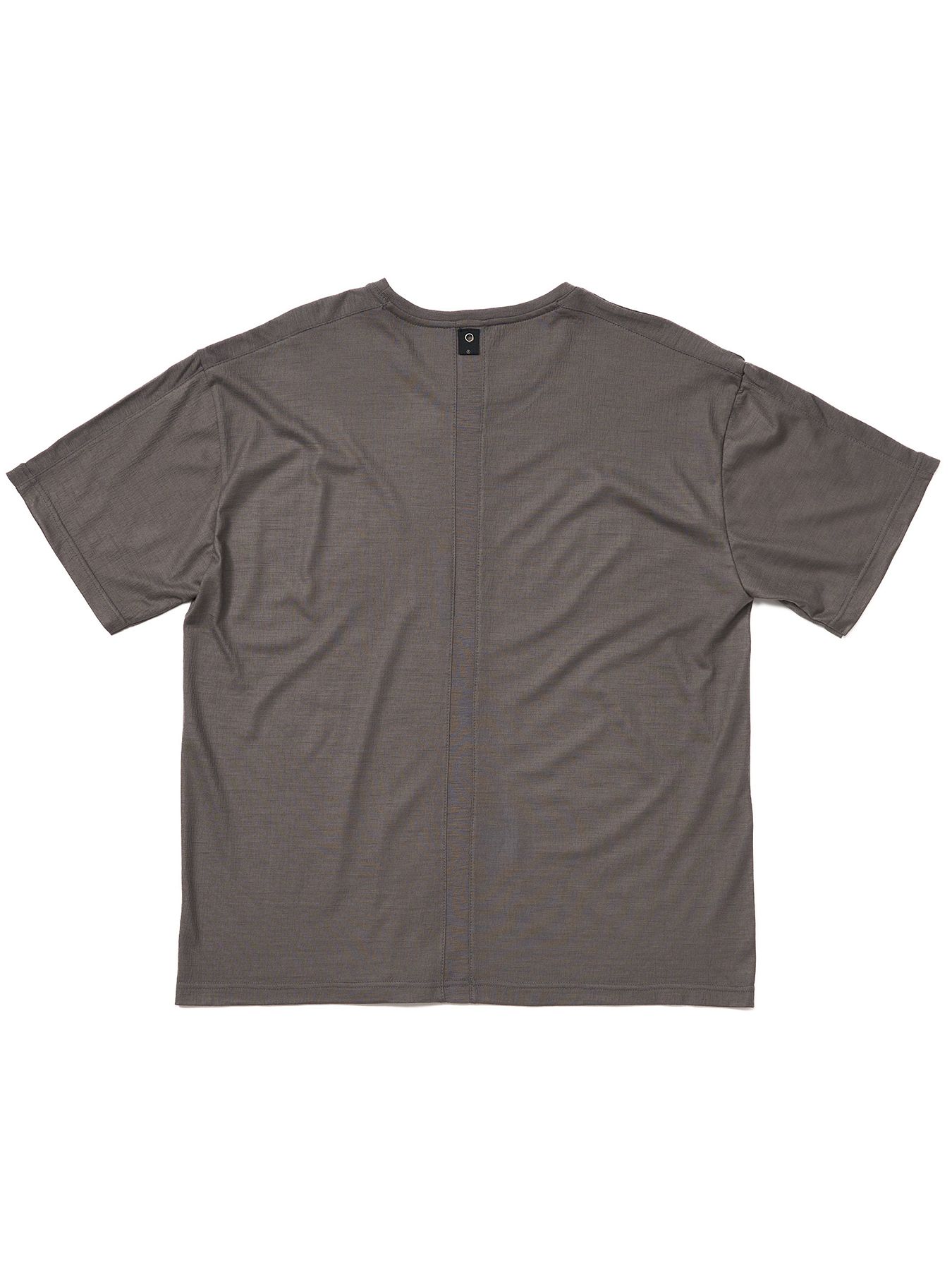 【予約品 9月23日(火) 締切】ex.comfy wool S/S / エクスコンフィーウール ショートスリーブ / スチールグレー