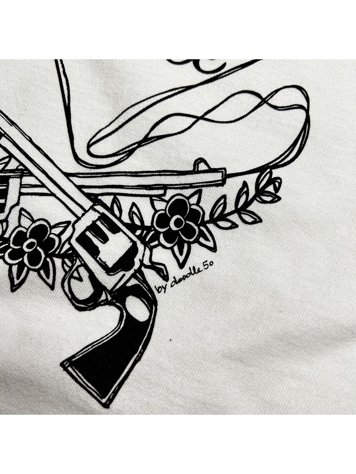 【予約品 8月10日(日) 締切 】WOMENS HEART PRINT T / ハート プリント Tシャツ / ホワイト
