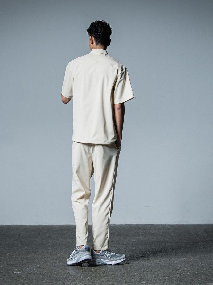 《予約品》 PULLOVER HALF SHIRT  / ハーフジップシャツ / ベージュ