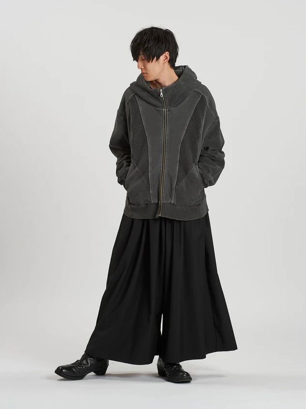 チェンジングニットフーデッドブルゾン 857010-360B / グレー【NO ID.】