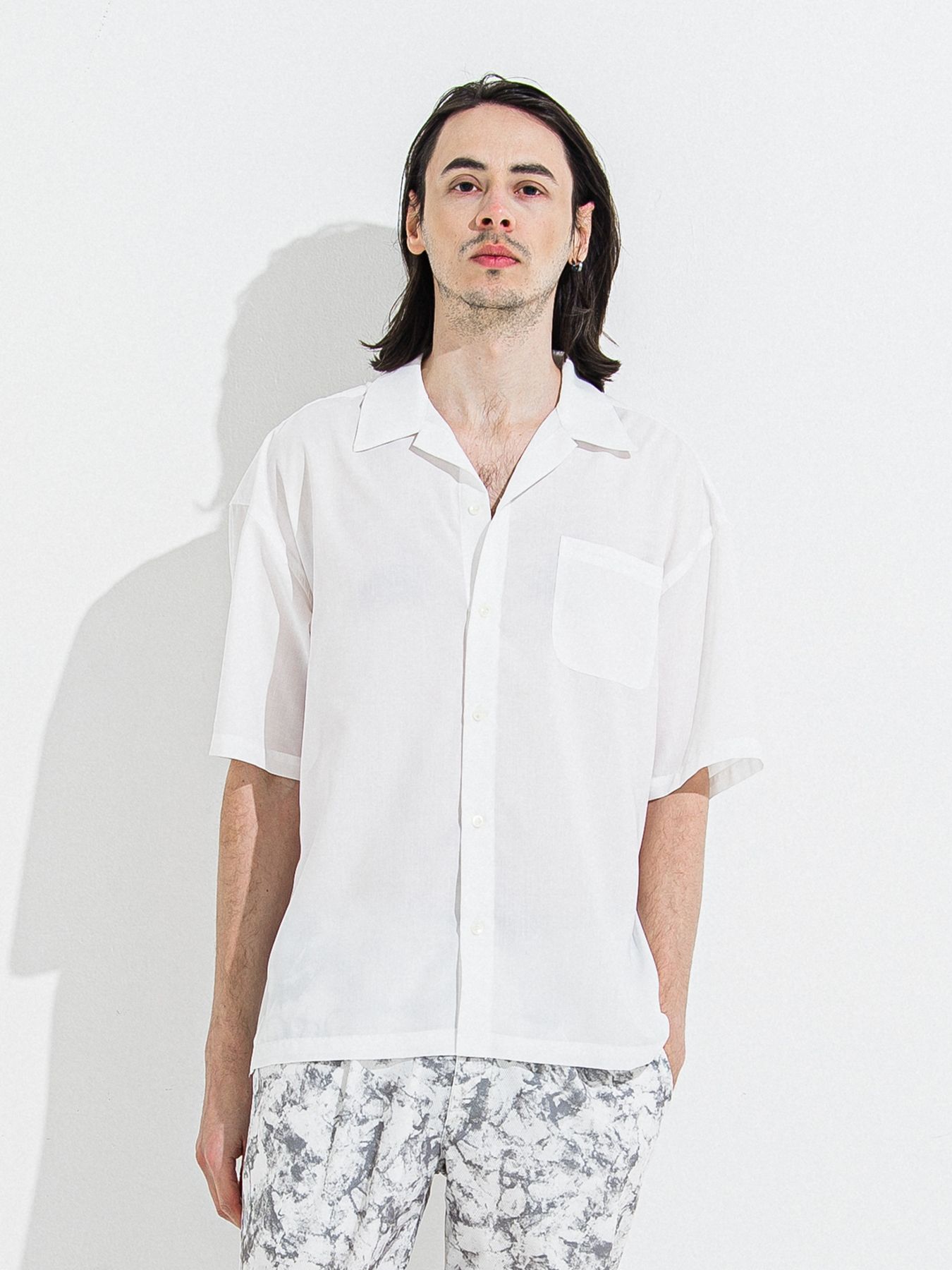 【予約品 】ZACK HALF SHIRT / ザックハーフスリーブシャツ / ホワイト