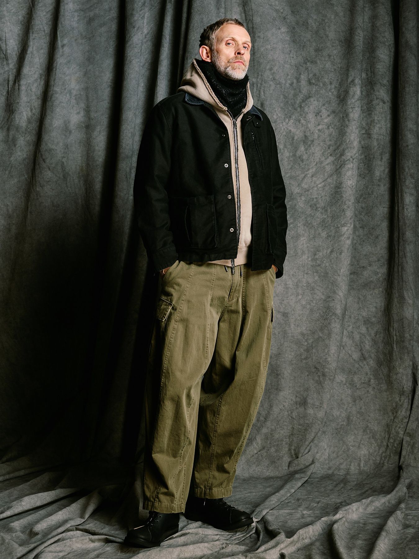 【予約品 4月19日(日) 18時締切】sulfur dyed light easy cargo / 硫化染め ライトイージーカーゴパンツ / フェードカーキ