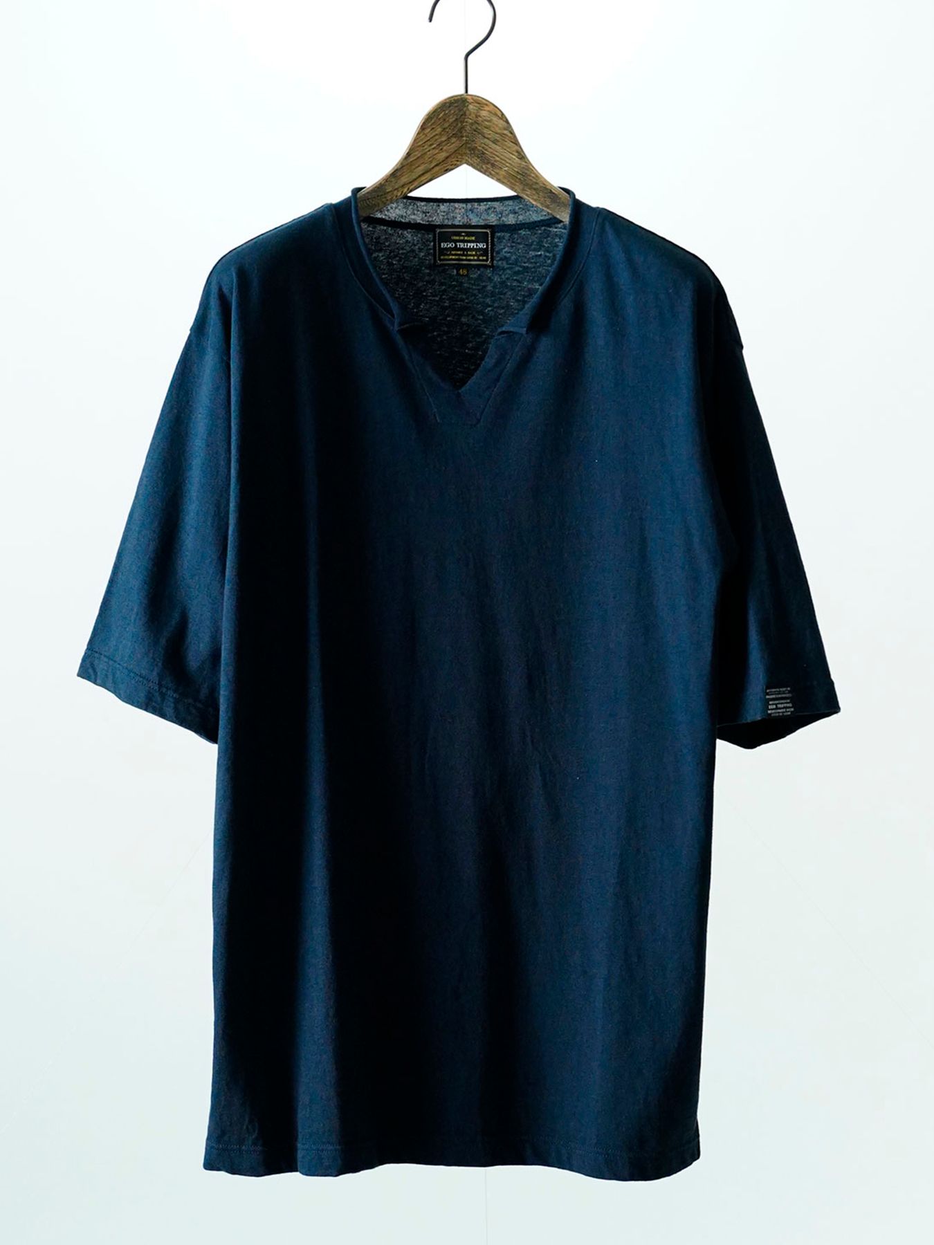 【予約品 11月9日(月) 締切】ALTNECKTEE / 変形ネックTシャツ / ネイビー