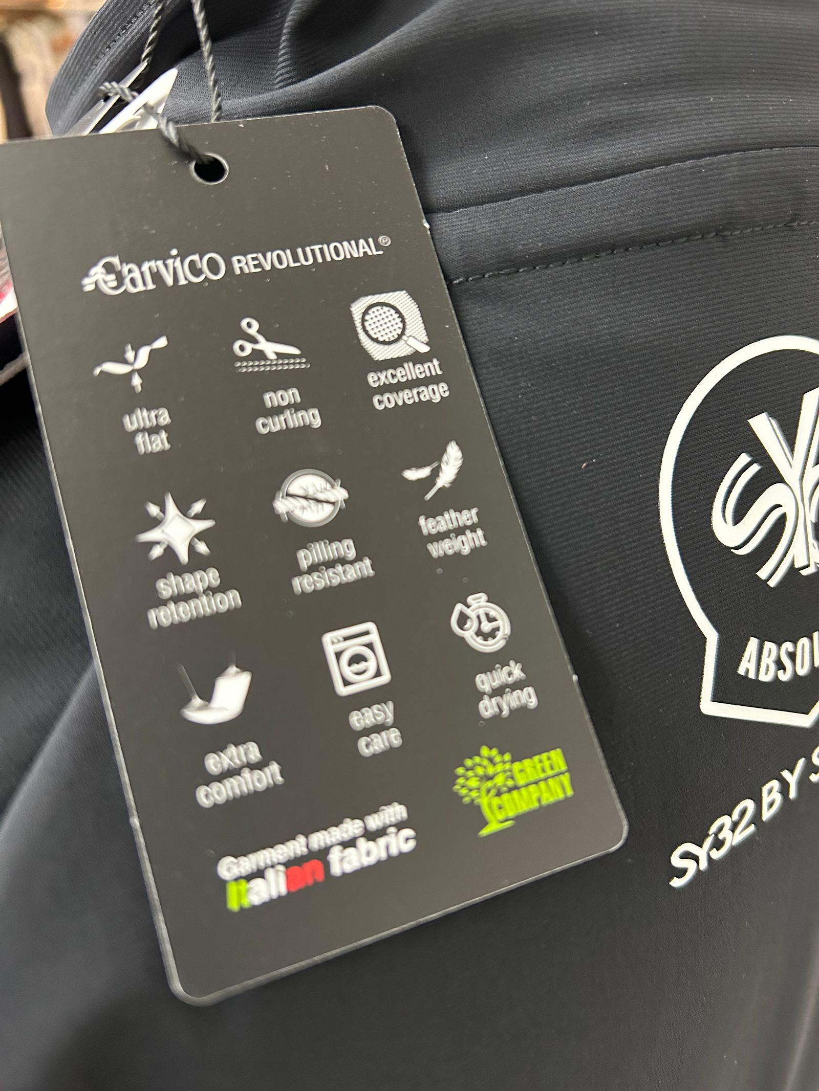 イタリア生地ハイストレッチ HIGH STRETCH JQ TAPE JACKET｜MEN'S / ブラック 【SY32 by SWEET YEARS GOLF】
