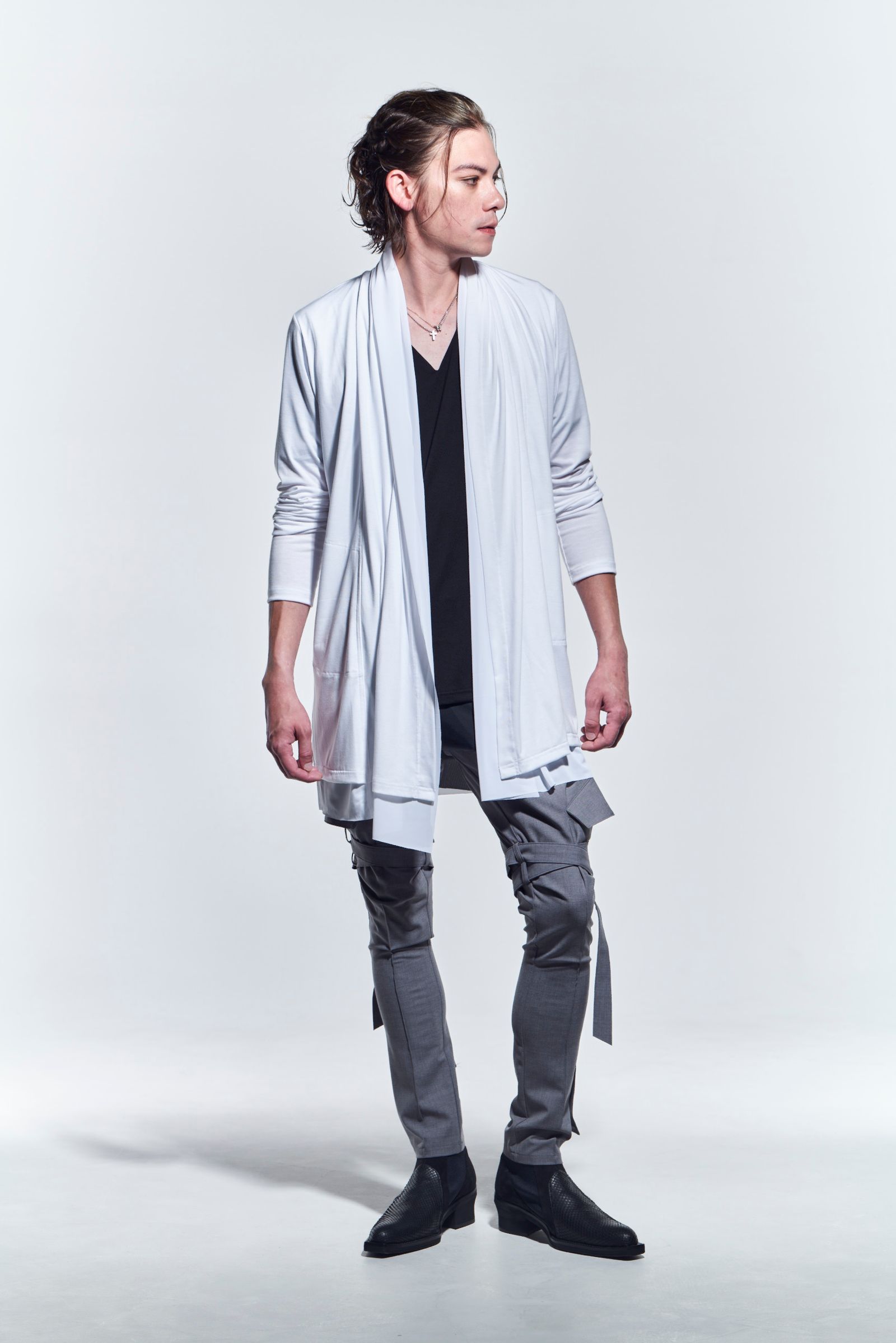 kiryuyrik - LayeredCardigan カーディガン BEA TENJIKU+TetKnit