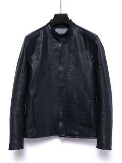 【予約品 4月6日(月) 締切】Full Vegetable Tanned Italian Double Shoulder Steer Hide Garment Burning Dyed Single Riders / イタリアンダブルショルダー燃焼製品染めシングルライダース / JUDE