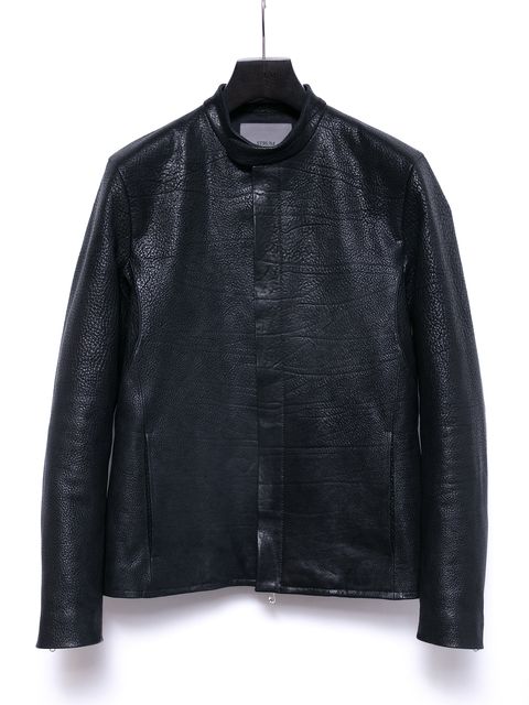 【予約品 4月6日(月) 締切】Full Vegetable Tanned Italian Double Shoulder Steer Hide Garment Burning Dyed Single Riders / イタリアンダブルショルダー燃焼製品染めシングルライダース / JUDE