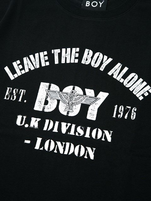 VINTAGE PRINTED HEAVY WEIGHT TEE BLACK / Tシャツ / ブラック 【BOY LONDON】