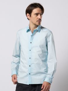 【予約品 9月23日(火) 締切】dyed regular shirt / コールドダイ レギュラーシャツ / アイスブルー