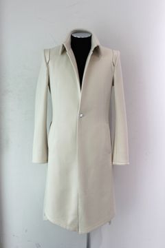 《予約品》 StandCollarFlareJacket テーラードジャケット KnitMelton / Ivory 【kiryuyrik】 11月入荷予定