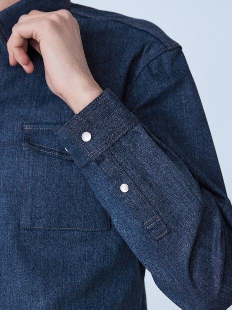長袖 デニムシャツ インディコ5351