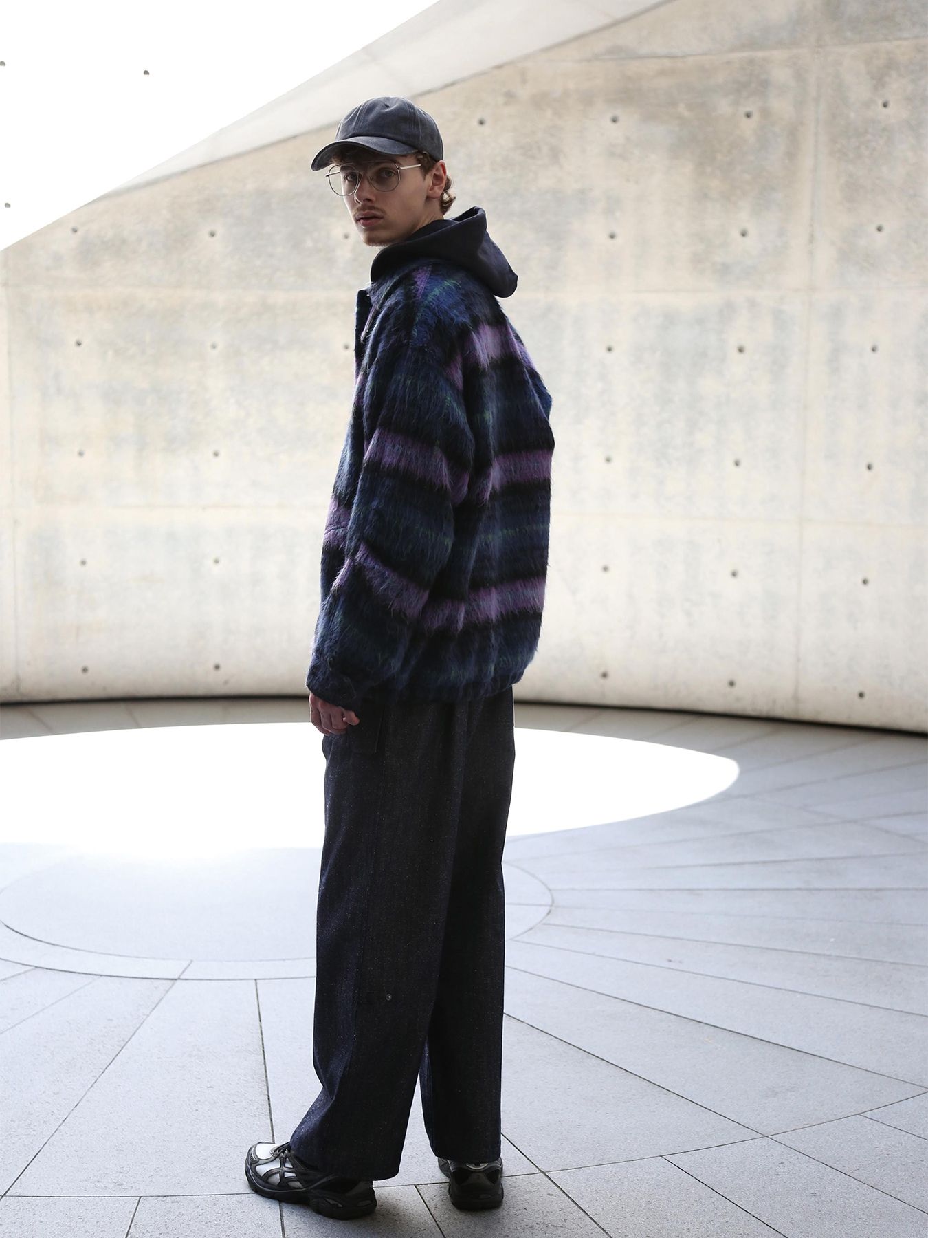 【予約品】UND PARKA / ジップスウェットパーカー / ディープネイビー【QUOLT】