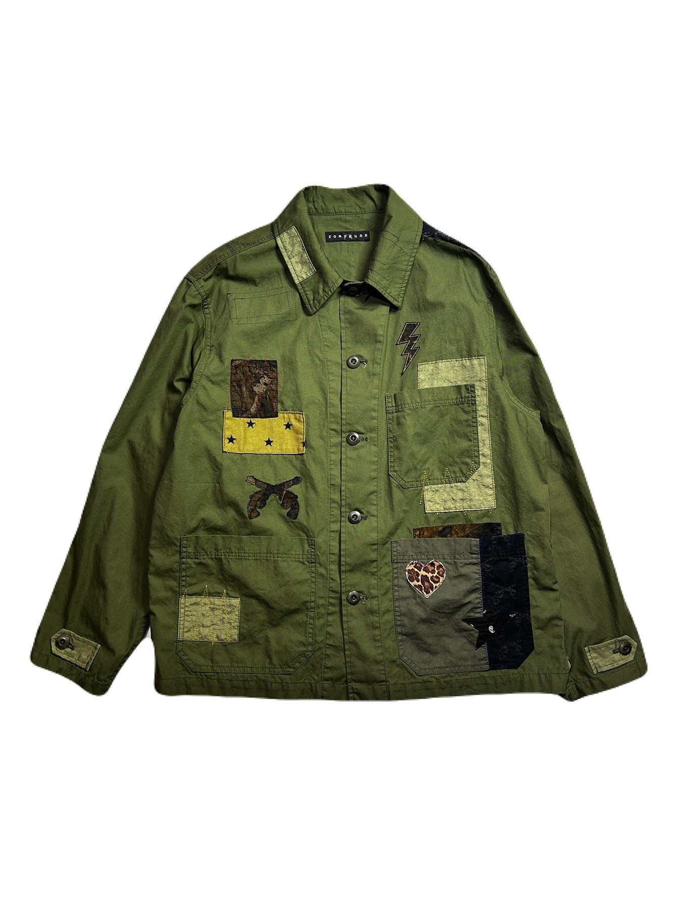 【予約品 8月10日(日) 締切 】PATCH WORK JACKET / パッチワーク ジャケット / カーキ