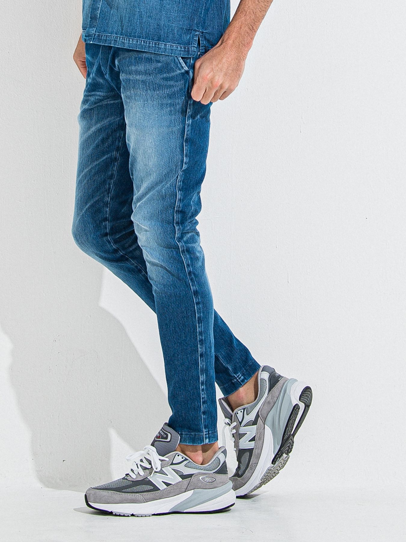 【予約品】DENIM JERSEY CHRIS EASY TUCK PT / デニムジャージクリスイージータックパンツ / ダーク