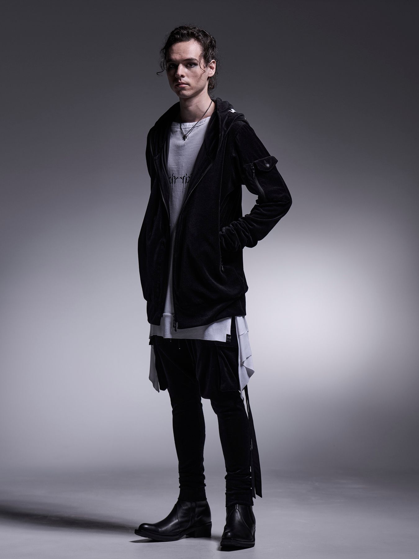 Boat Neck Flare T-Shirt / ボートネック フレアTシャツ / ホワイト