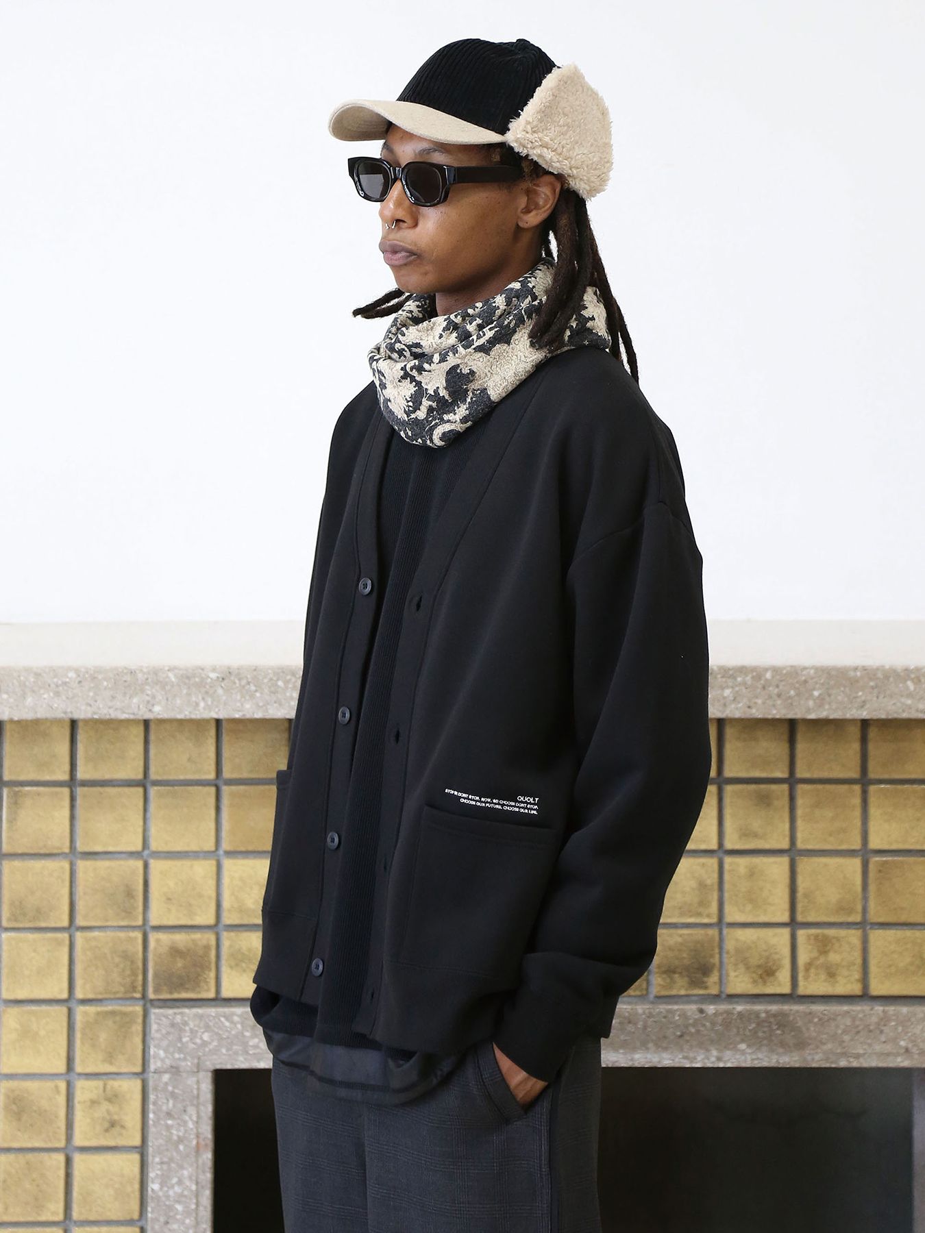 MICHELLE-BOA CAP / BLACK【QUOLT】