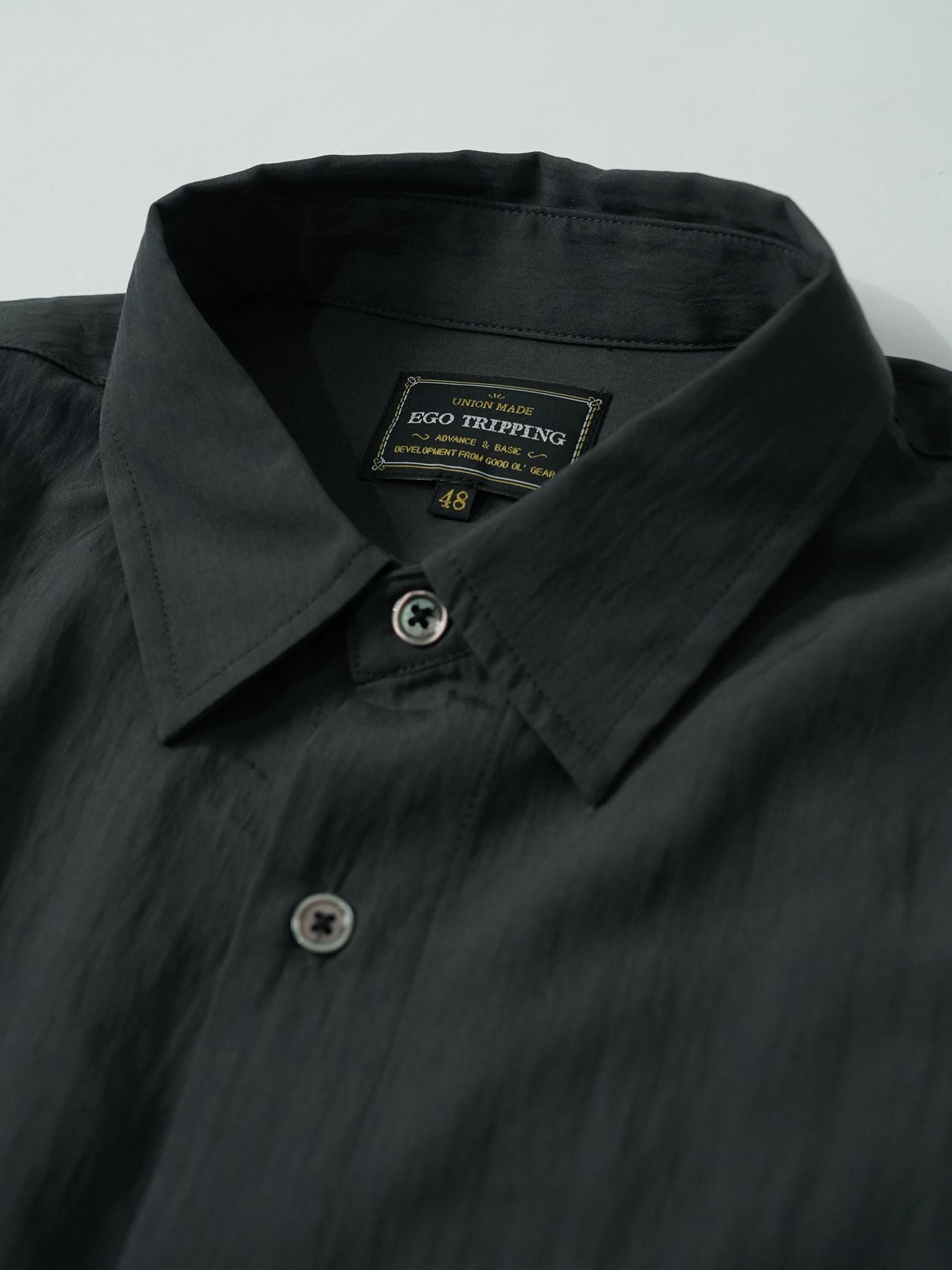 【予約品 5月27日(水) 締切】GATHER-SHIRTS / ギャザーシャツ / ブラック