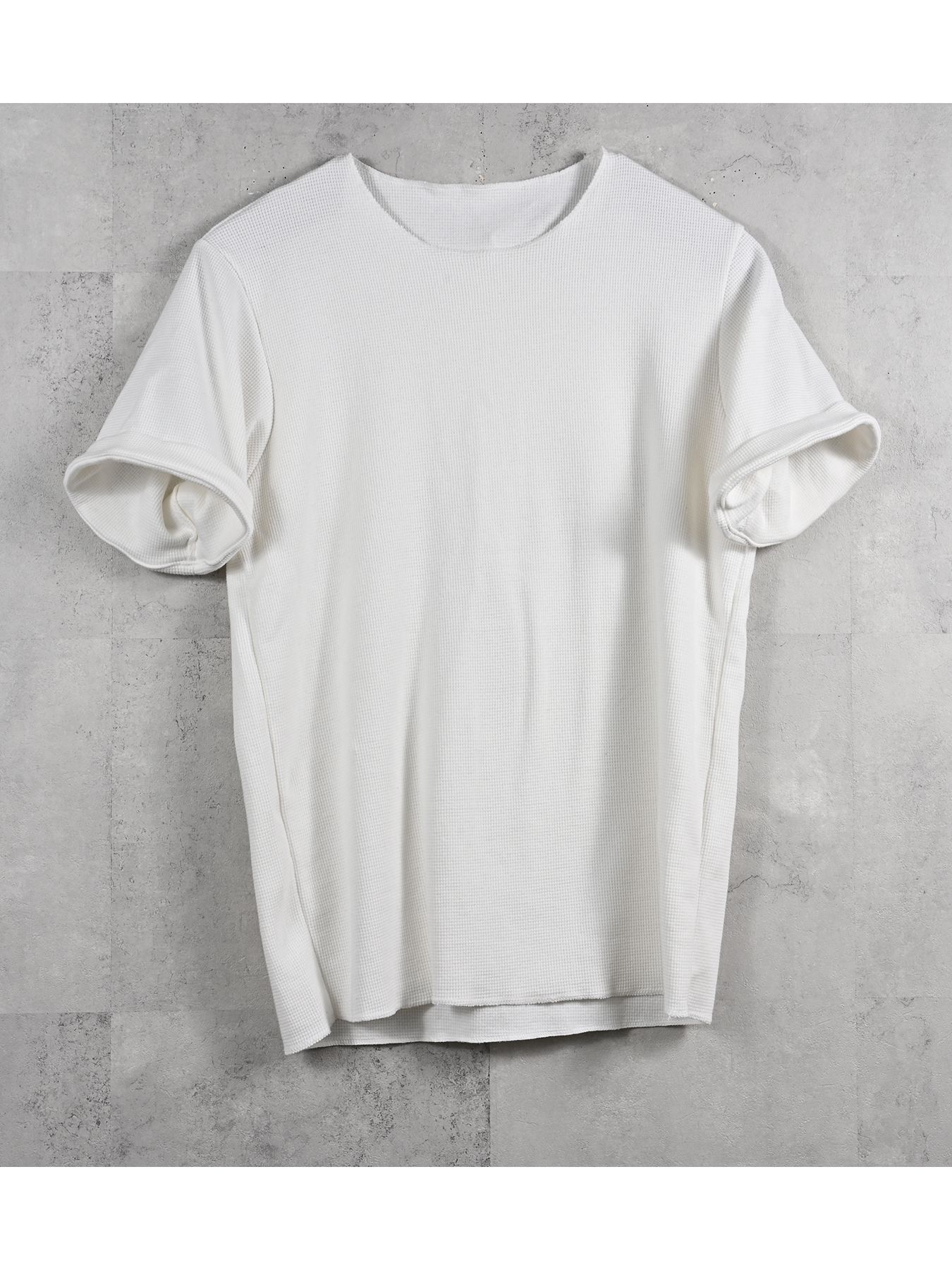 【予約品 11月16日(日) 締切】CUT OFF THERMAL T / カットオフサーマルTシャツ / ホワイト