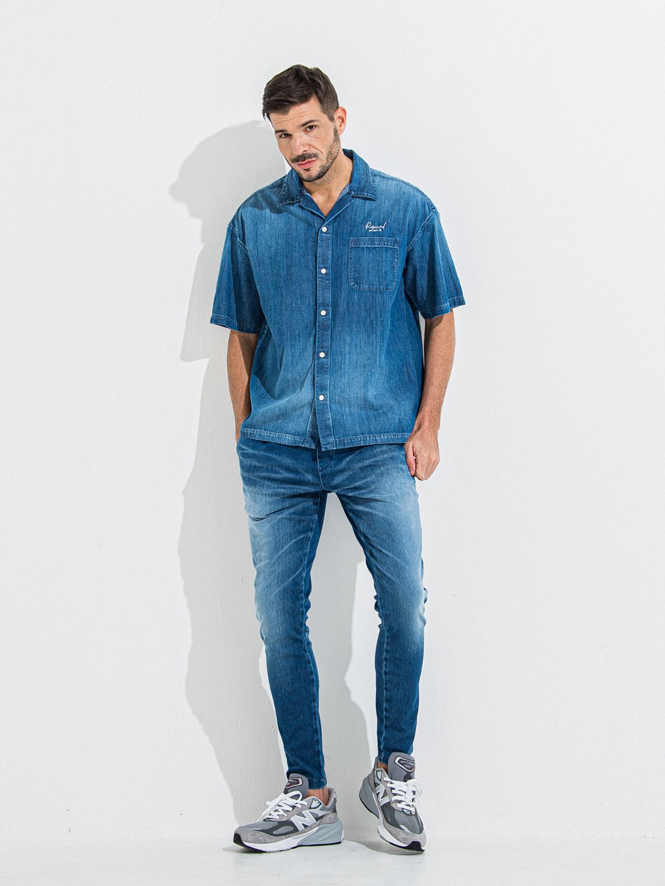 【予約品】DENIM JERSEY CHRIS EASY TUCK PT / デニムジャージクリスイージータックパンツ / ダーク