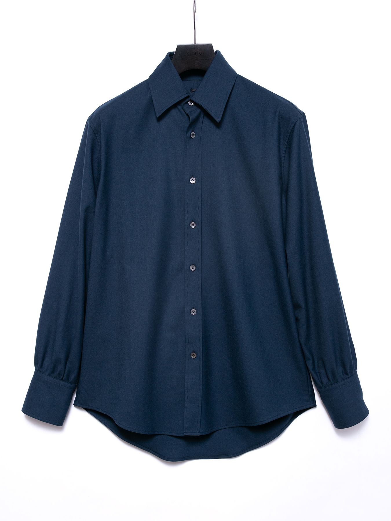 【予約品 4月6日(月) 締切】Washable Wool Rayon Polyester Twill Dress Shirts / ウォッシャブル ウールレーヨンポリ ツイル ドレスシャツ / ブルーグリーン