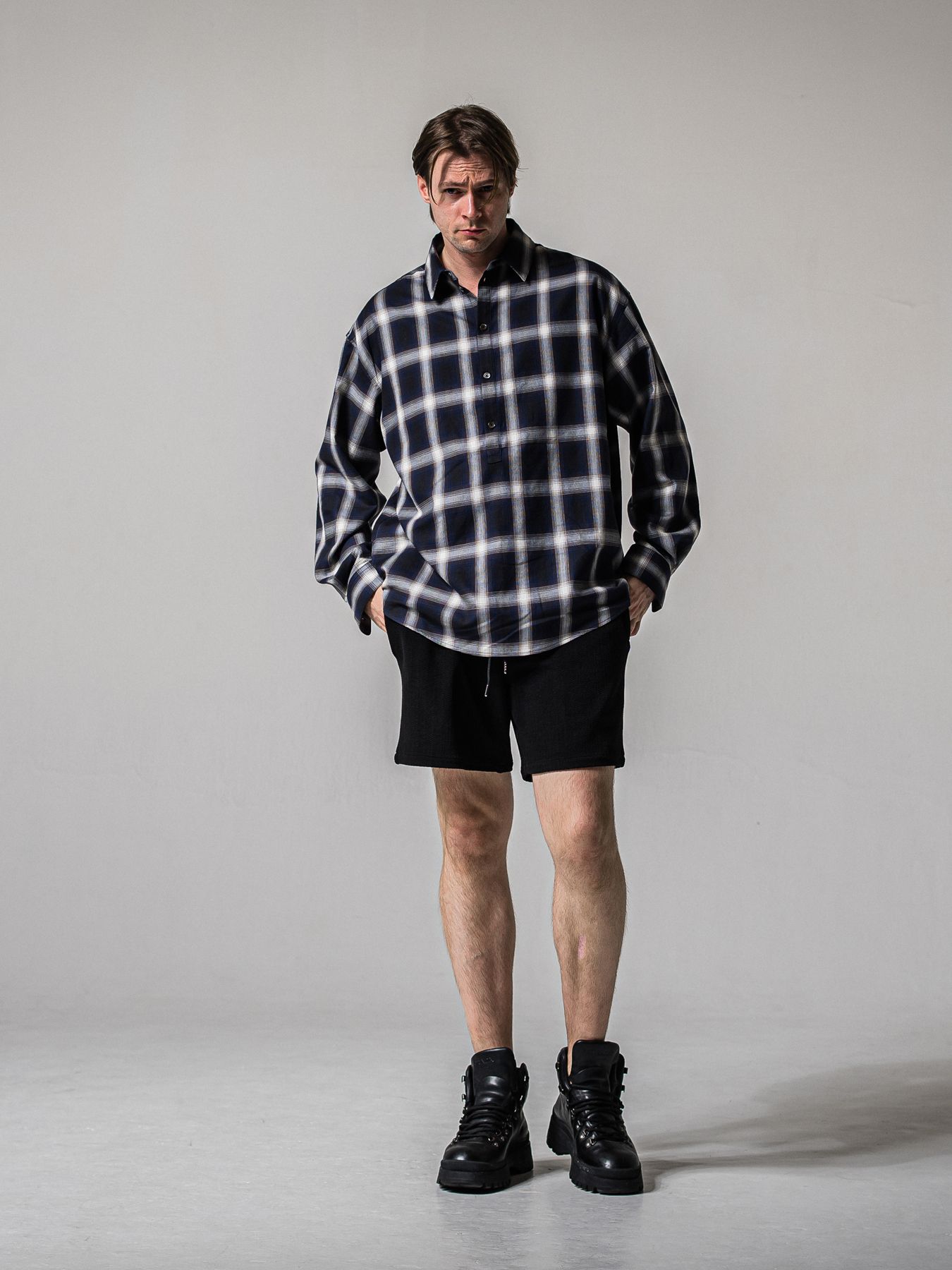 【予約品 11月16日(日) 締切】PULL JACK SHIRTS / プルオーバー ジャックシャツ / ネイビー