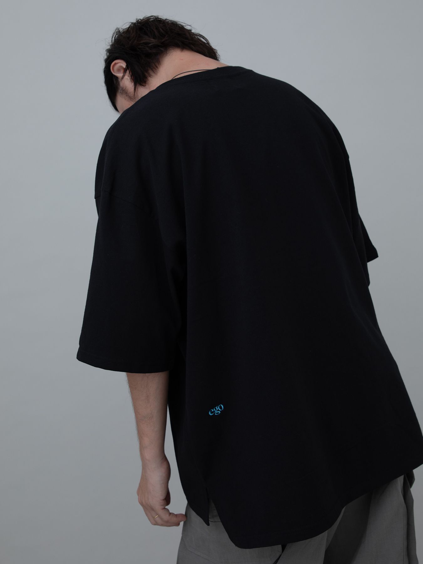 【予約品 11月23日(日) 締切】PRINTTEE-A short / ロゴプリント Tシャツ / BLACK