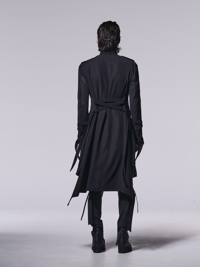 kiryuyrik - BeltedLongJacket / ベルト付きロングジャケット kiryuyrik - BeltedLongJacket / ベルト付きロングジャケット