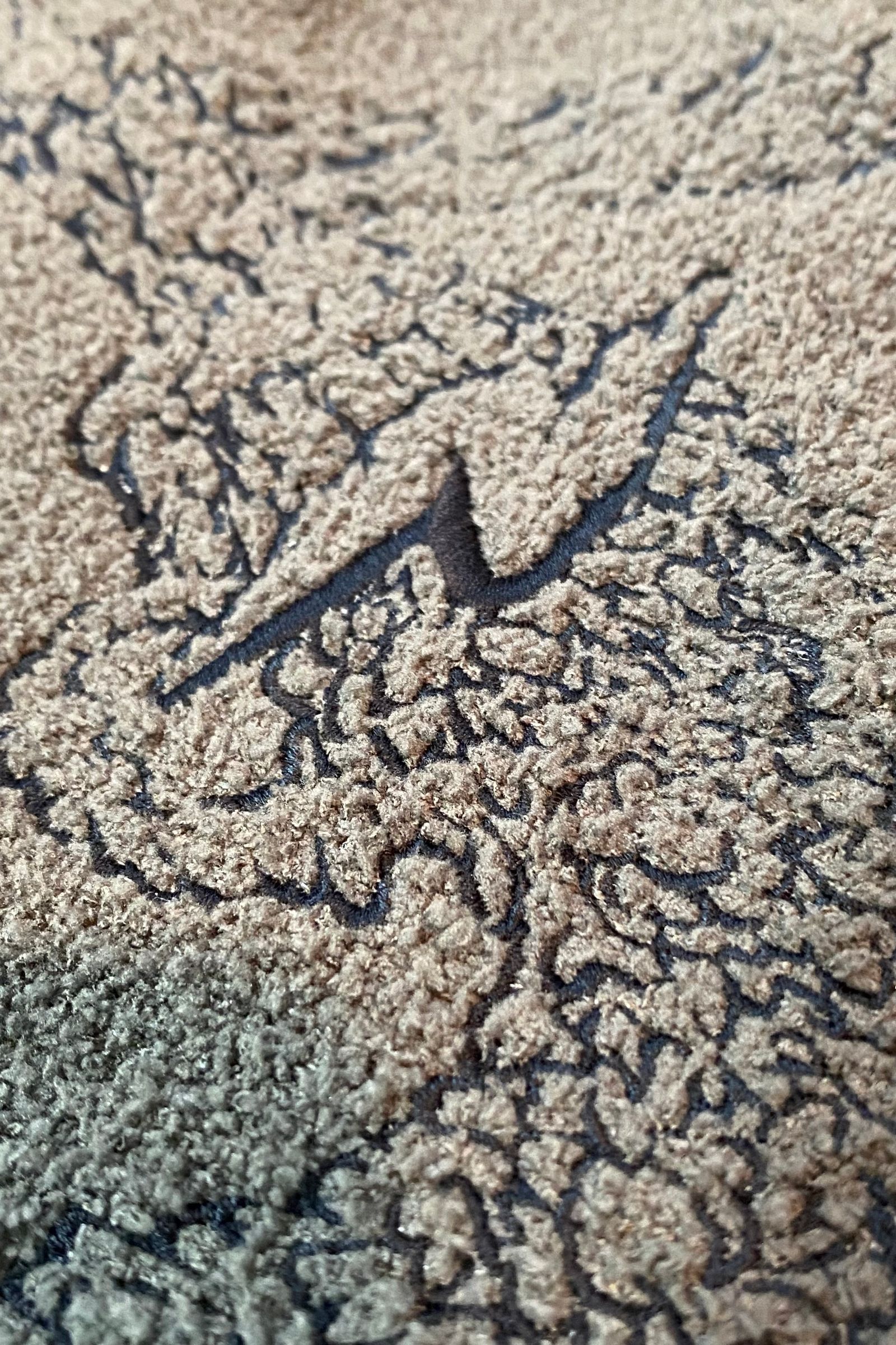 フワフワ ジップパーカー FLUFFYPILE HOODIE 刺繡入り/ グレー 【roarguns】