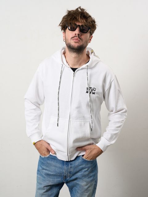 【予約品 10月16日(木) 締切】オーセンティックパイル フラワーフォームPT ジップパーカー / ホワイト