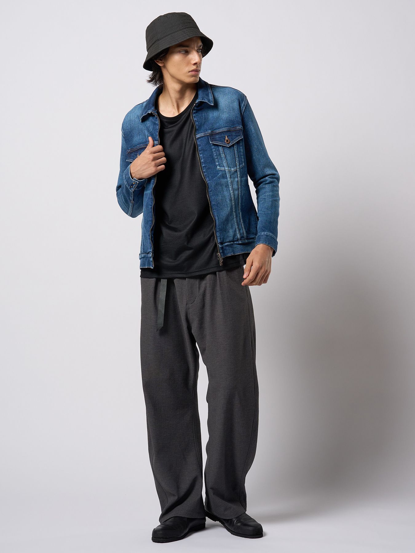 【予約品 9月23日(火) 締切】ex.comfy wool L/S / エクスコンフィーウール ロングスリーブ / ブラック