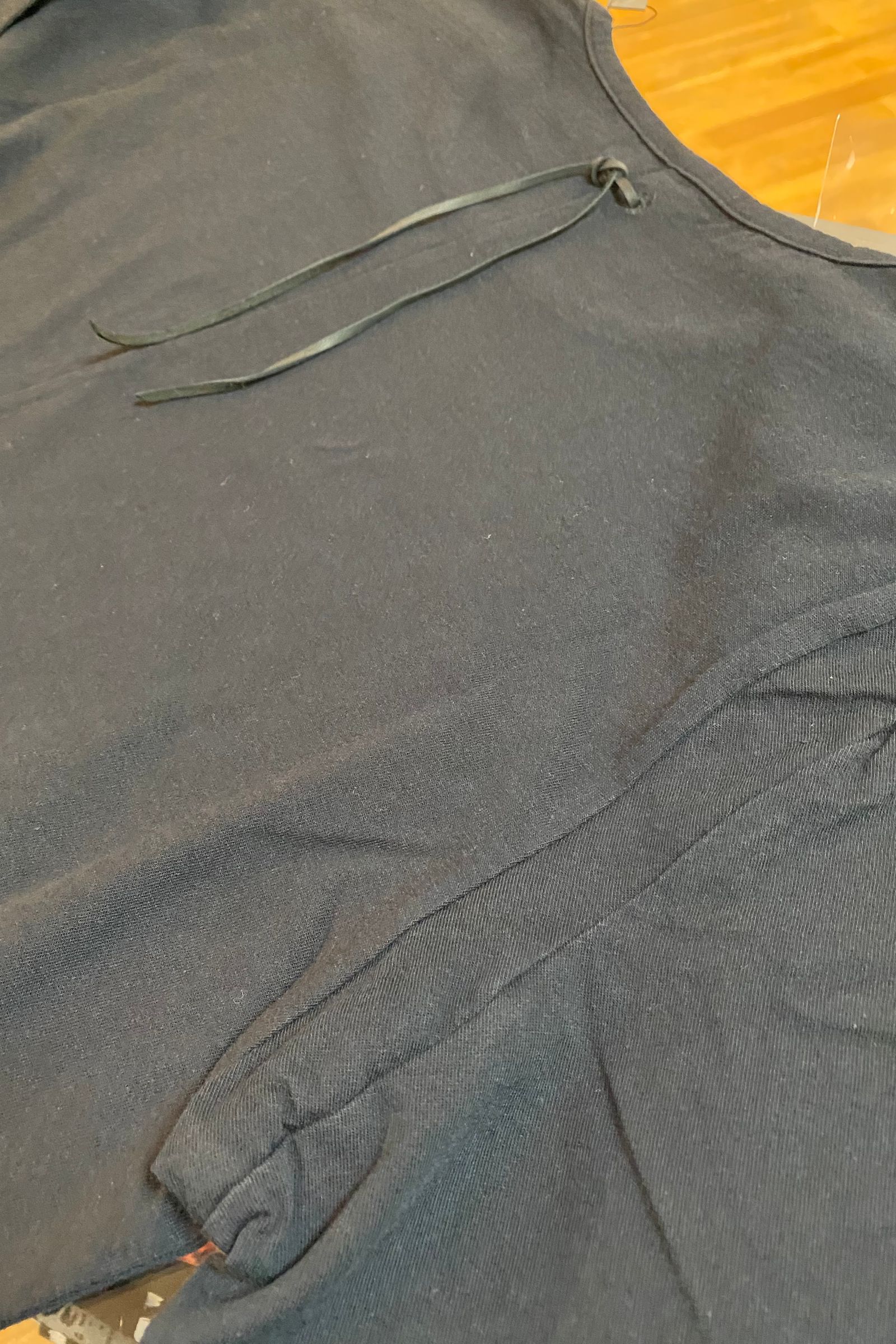 30/- ナチュラルソフト天竺 クルーネック ロングスリーブ Tシャツ / BLACK 【STRUM】