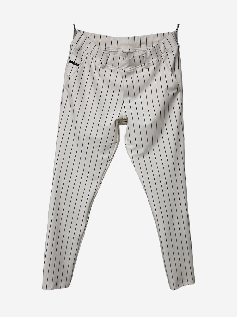 《予約11月17日19時締め》 CHRIS EASY  PANTS / イージーパンツ / ホワイト・ストライプ