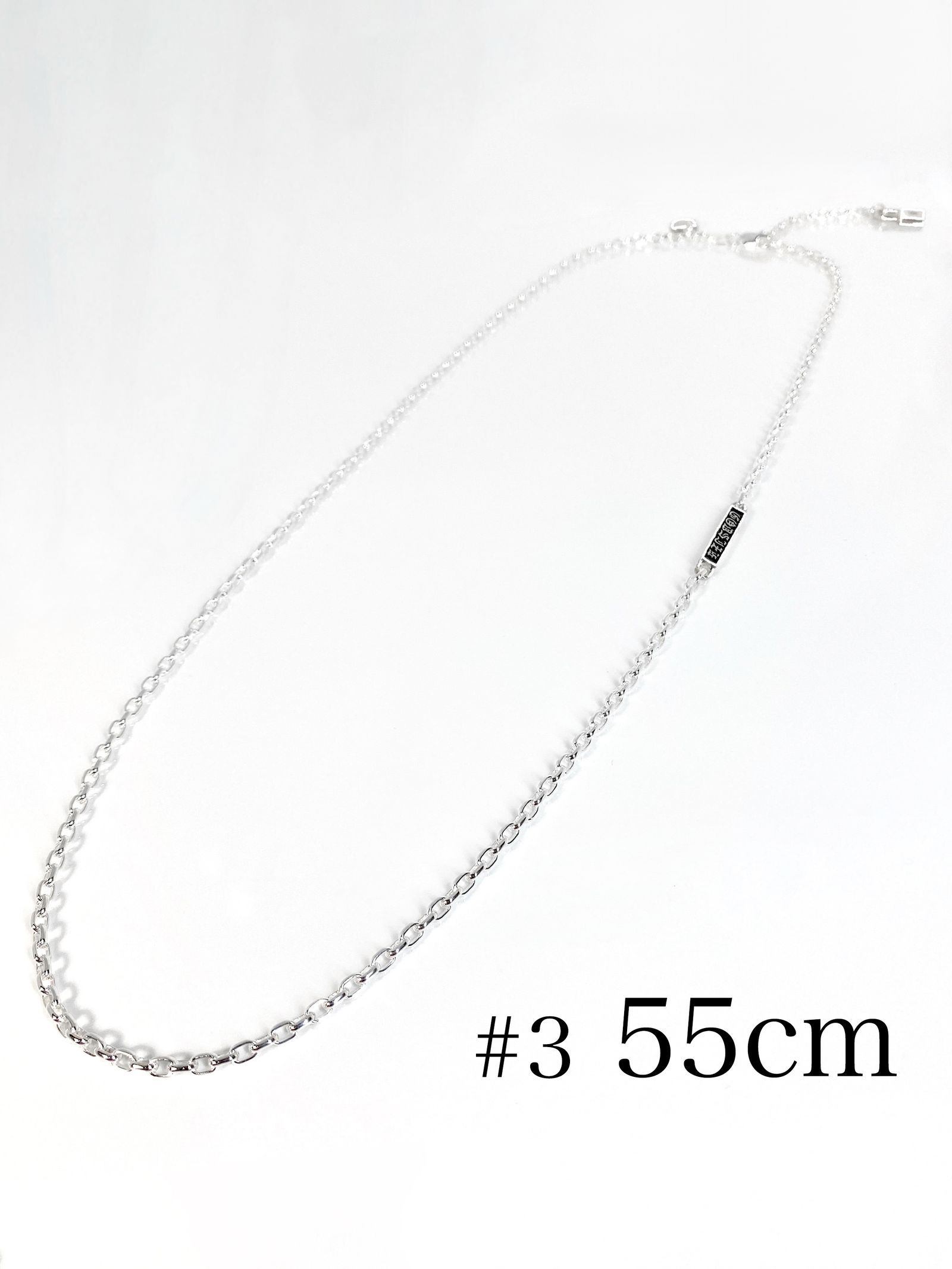 《受注生産》CHAIN NECKLACE #3 with GODSIZE® I.D. TAG 55 / ゴッドサイズ® #3 I.D.タグネックレスチェーン55 / 注文から2～3週間後入荷予定